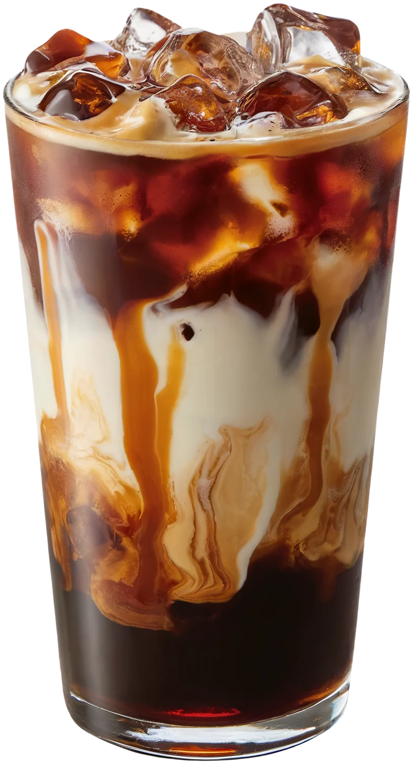 Un café glacé au lait